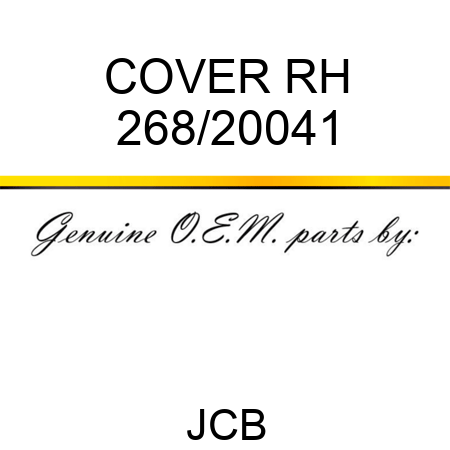 COVER RH 268/20041