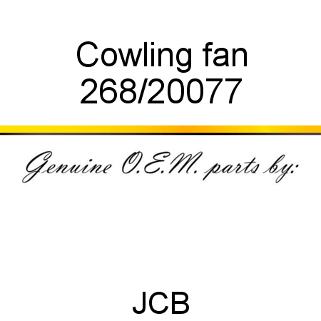 Cowling, fan 268/20077