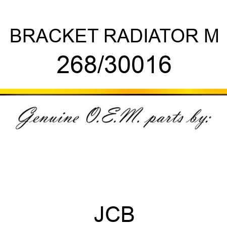 BRACKET RADIATOR M 268/30016