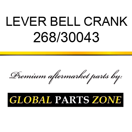 LEVER BELL CRANK 268/30043
