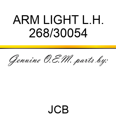 ARM LIGHT L.H. 268/30054