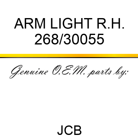 ARM LIGHT R.H. 268/30055
