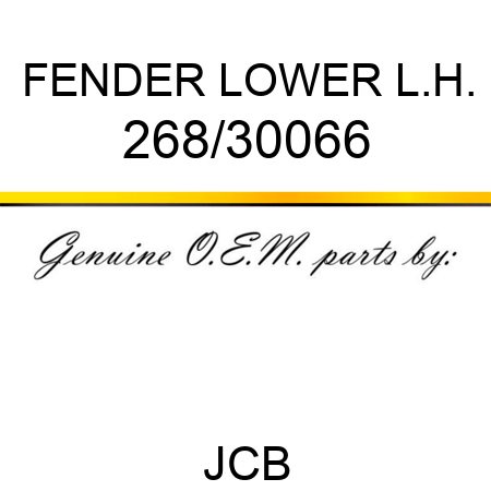 FENDER LOWER L.H. 268/30066