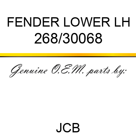 FENDER LOWER LH 268/30068