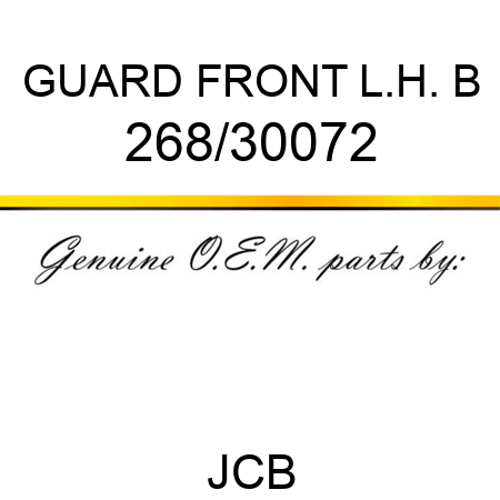 GUARD FRONT L.H. B 268/30072