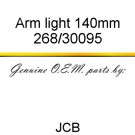 Arm, light, 140mm 268/30095