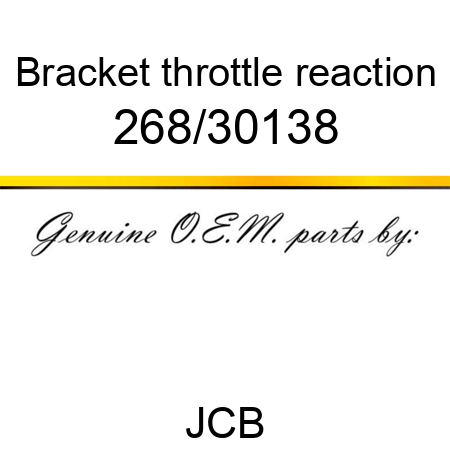 Bracket, throttle reaction 268/30138