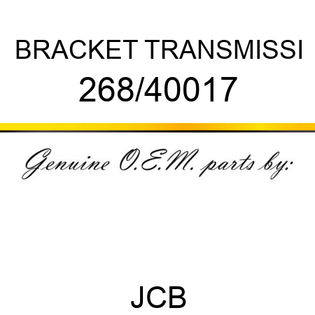 BRACKET TRANSMISSI 268/40017
