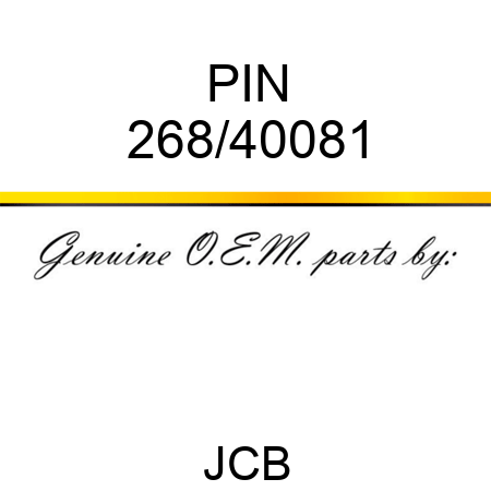 PIN 268/40081