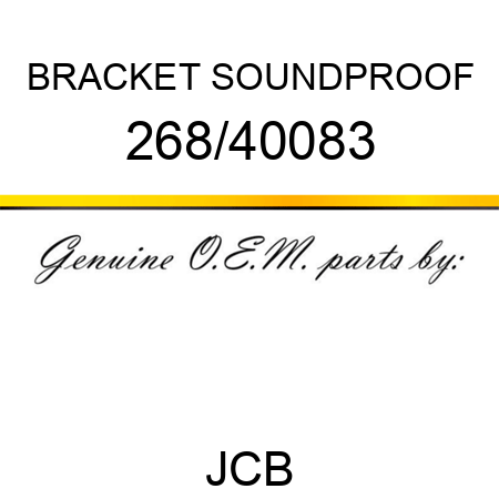 BRACKET SOUNDPROOF 268/40083