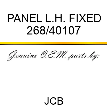 PANEL L.H. FIXED 268/40107