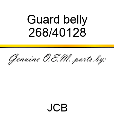 Guard belly 268/40128