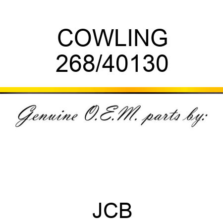 COWLING 268/40130