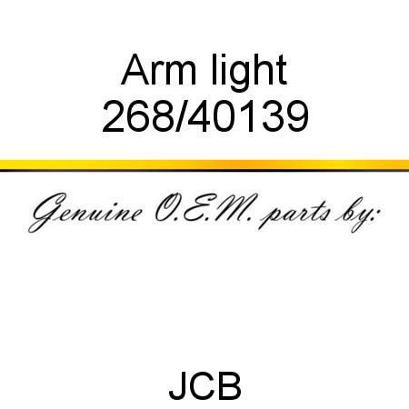 Arm, light 268/40139
