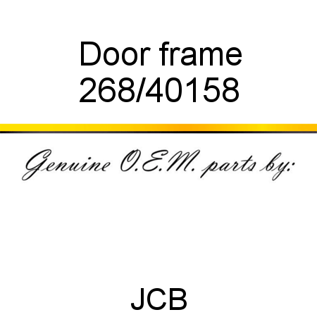 Door, frame 268/40158