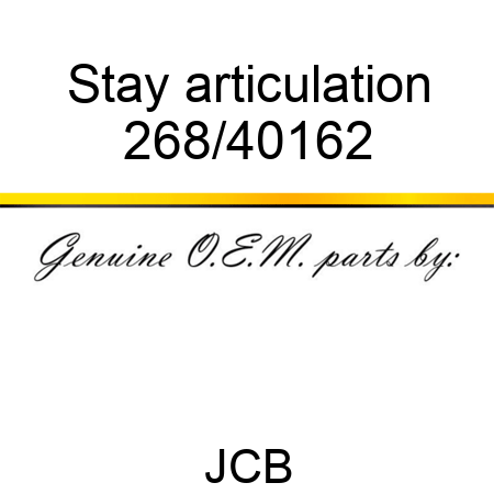 Stay articulation 268/40162