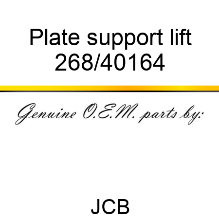 Plate support lift 268/40164