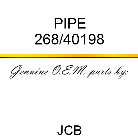 PIPE 268/40198