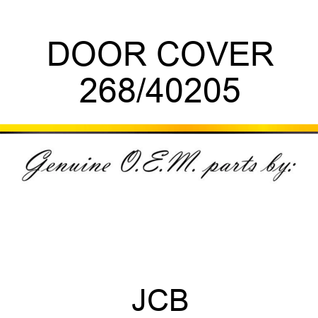 DOOR COVER 268/40205