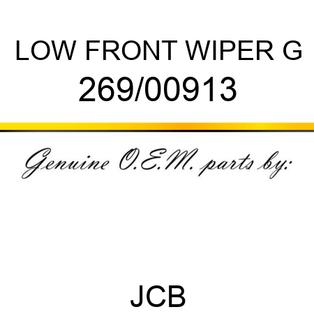 LOW FRONT WIPER G 269/00913