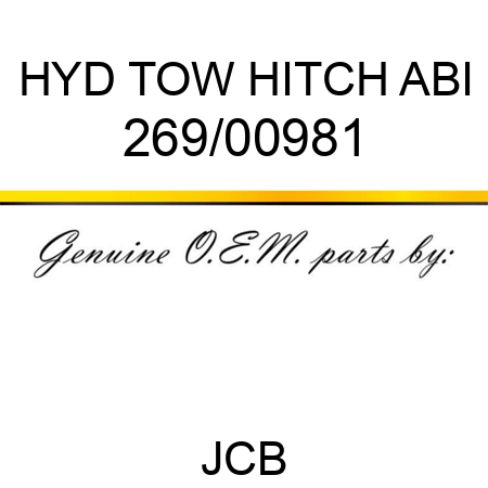 HYD TOW HITCH ABI 269/00981