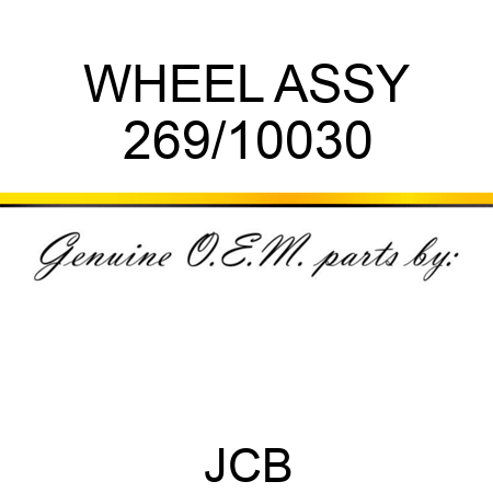 WHEEL ASSY 269/10030