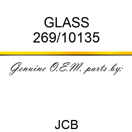 GLASS 269/10135