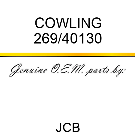 COWLING 269/40130