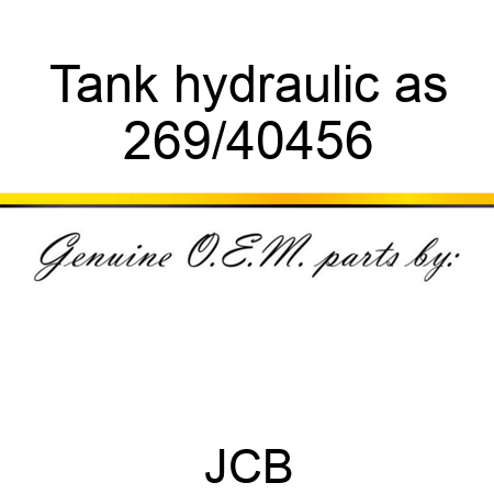 Tank hydraulic, as 269/40456