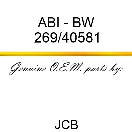 ABI - BW 269/40581