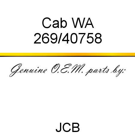 Cab, WA 269/40758
