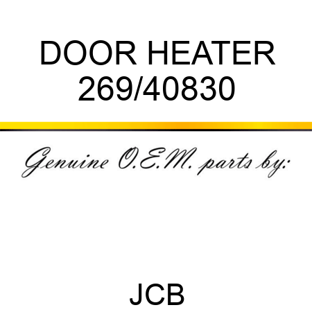 DOOR HEATER 269/40830