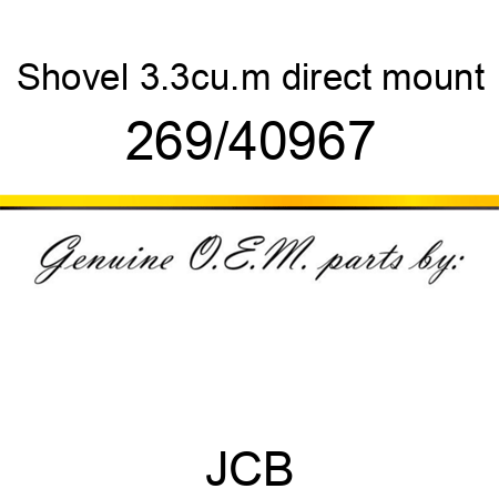 Shovel, 3.3cu.m, direct mount 269/40967