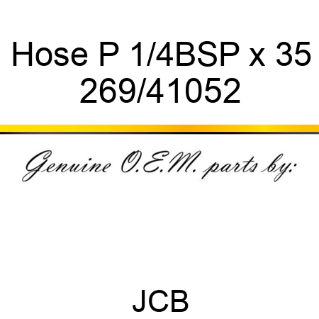 Hose P 1/4BSP x 35 269/41052