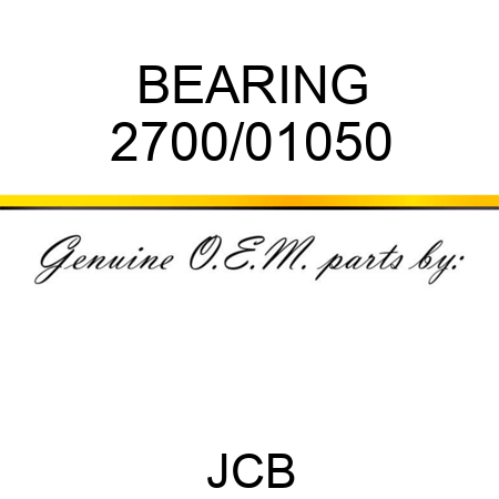BEARING 2700/01050