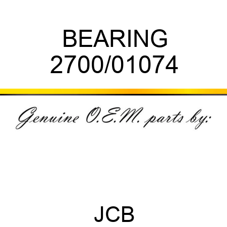 BEARING 2700/01074