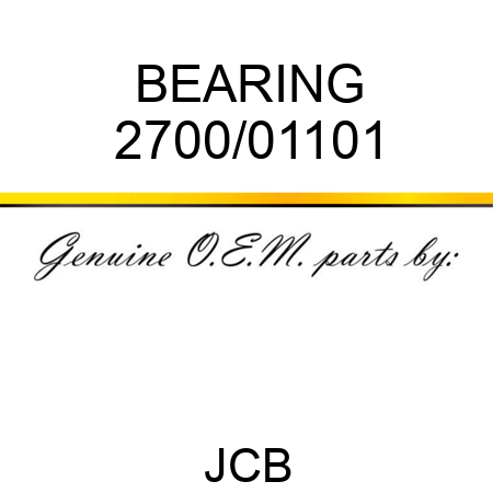BEARING 2700/01101