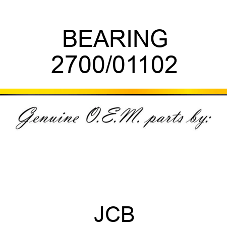 BEARING 2700/01102