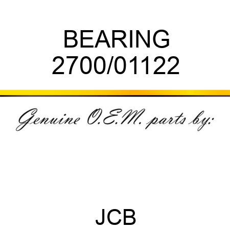 BEARING 2700/01122