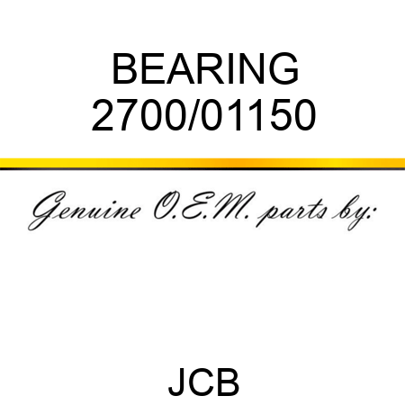 BEARING 2700/01150