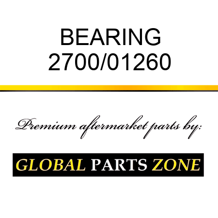 BEARING 2700/01260