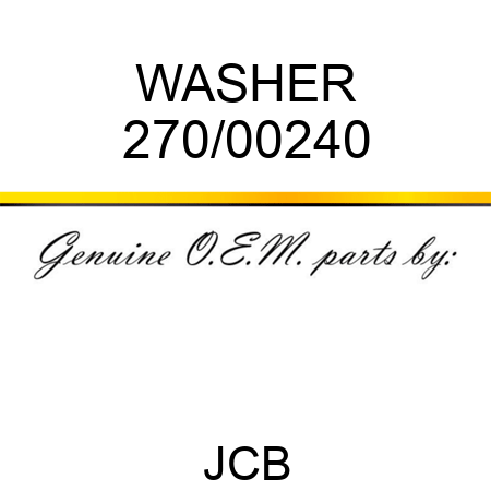 WASHER 270/00240