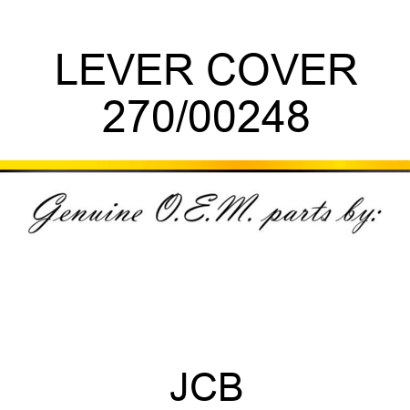 LEVER COVER 270/00248