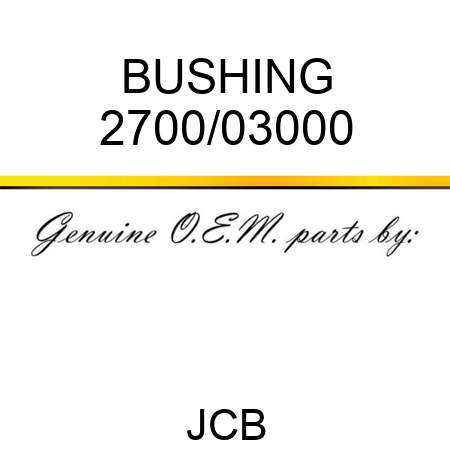 BUSHING 2700/03000