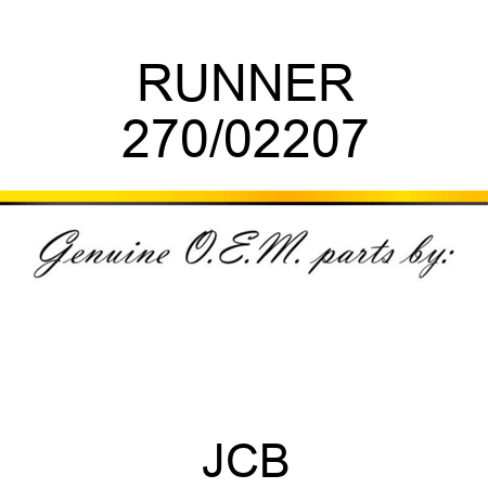 RUNNER 270/02207