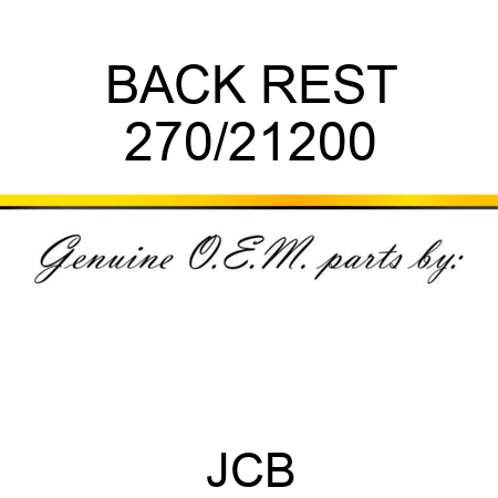 BACK REST 270/21200