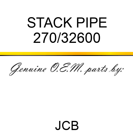 STACK PIPE 270/32600