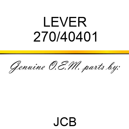 LEVER 270/40401