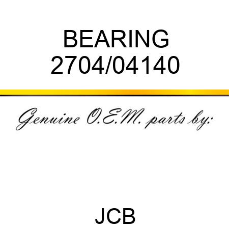 BEARING 2704/04140