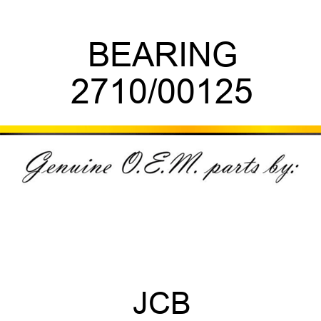 BEARING 2710/00125